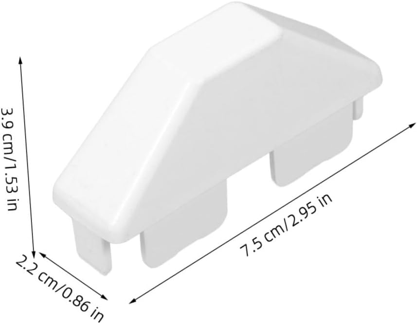 Luxshiny 8pcs PVC Outdoor Post Caps Fence Topper Caps Flat Fence Replacement Covers Guardrail Sealing Covers for Decking and Posts