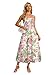 OFEEFAN Boho Maxi Dress Spaghetti Strap Business Casual Resort Wear Summer Sundresses for Women Spring Clothes Italian Beach Vacation Cruise Outfits Hawaii Floral L