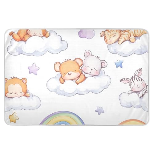 Dibujos animados lindo Koala niño pequeño resistente al agua Potty formación hojas cubierta a prueba de fugas secado rápido incontinencia almohadillas para niños adultos mascotas, 52' L x 34' B