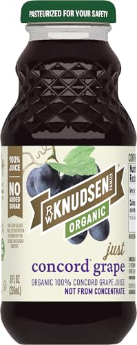 Image of R.W. Knudsen Organic Just Concord Grape Juice, 8 fl oz (12 Pack)