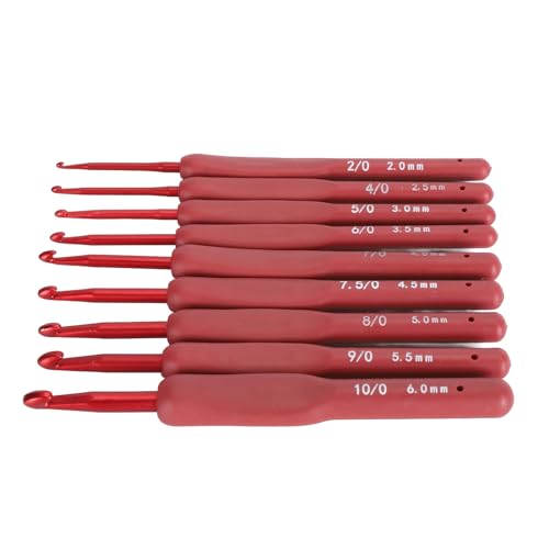 Conjunto de Gancho crochê, Kit de Ferramentas Gancho de crochê Dreadlock 9 Peças, Agulha Tecelagem D