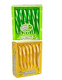 1 Lemonhead Candy Canes, 6-ct. packs, 1 Now and Later Apple-Flavored Candy Canes, 6-ct. Packs. Trim...