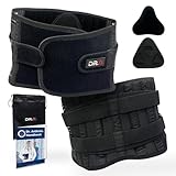 Dr. Arthritis Back Brace Support Belt, Orthopedic Back Protector to Help Aid Back Discomfort, Sciatica, Herniated Disc, Scoliosis & More, Black, Medium