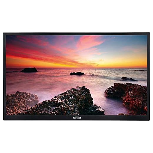 Jensen JE1914 LED 19" AC Television, White LED Illumination, High Performance Wide 16:9 LCD Panel, 1366 x 768 Resolution, VESA 100mm x 100mm