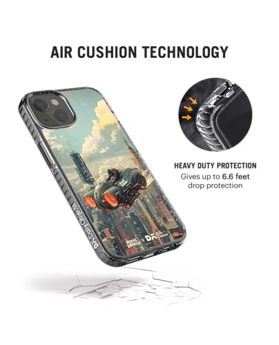 Image of DailyObjects Legend of The Sky Stride 2.0 Magnetic Case Cover Compatible with iPhone 15 | Wireless Charging Slim Back Cover | 2 Layer Edge Protection & Shockproof