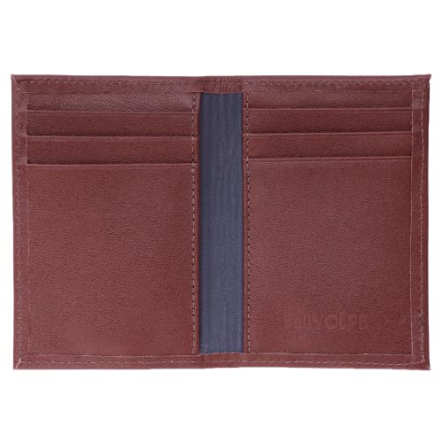 Carteira Masculina Porta Cartões Duo Couro Legítimo (Havana)