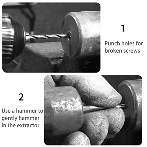 5-Piece Straight Fluted Bolt Extractor Set