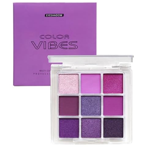 SHEBEEDO Matte Pearlescent Purple Eyeshadow Palette Cover