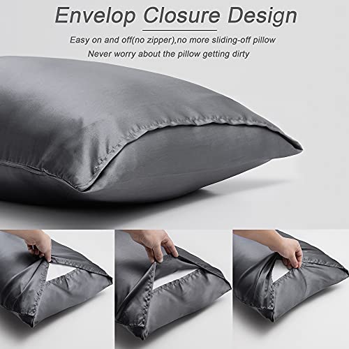 image for IGI Body Pillows with Satin Pillowcases-Ultra Soft Full Body Pillow fo