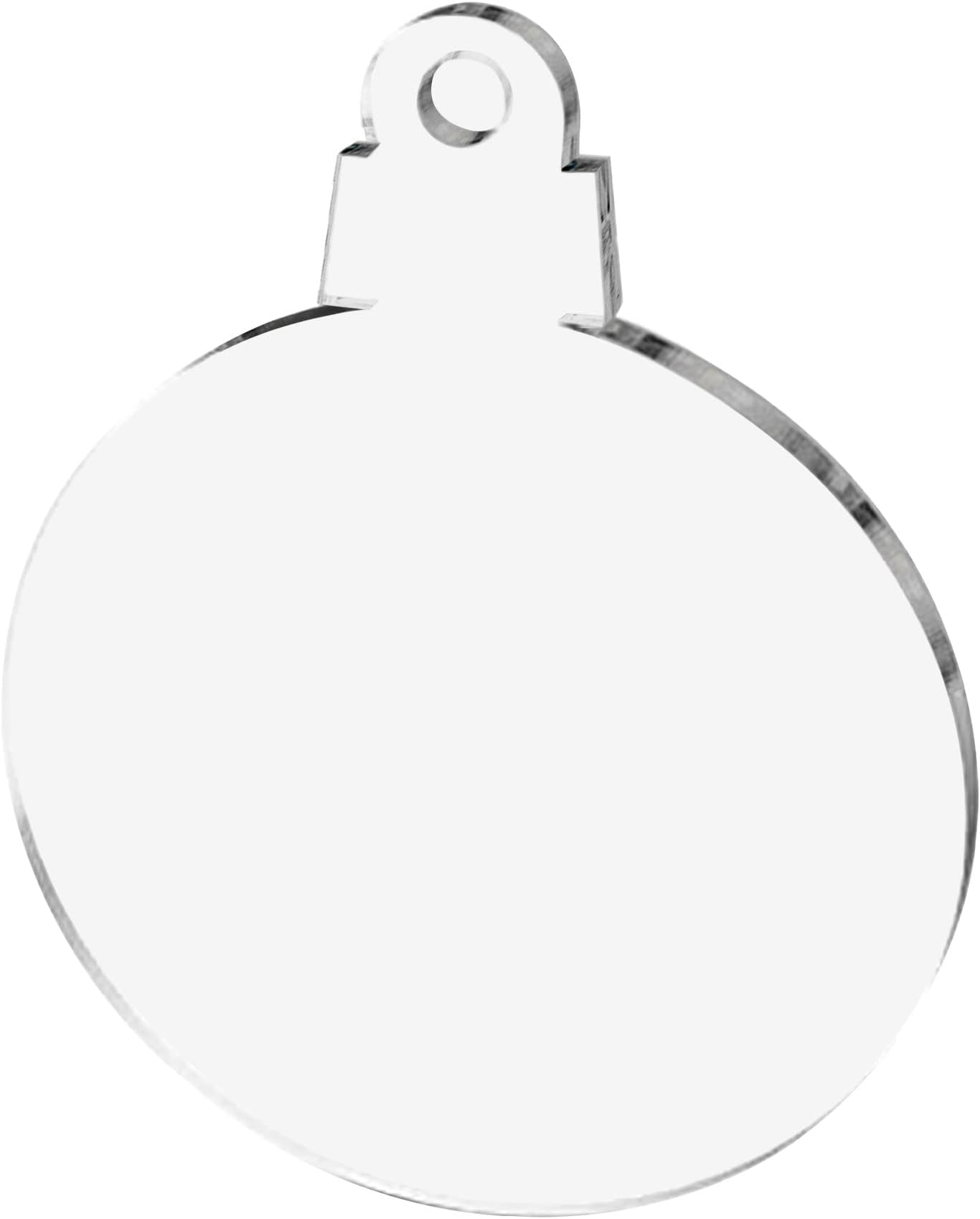 25 Acrylic Christmas Ornaments Blanks Round SOTO 1/8" Thick Clear (3")