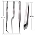 Cooking Tweezers, 4 Piece Set 6.3 inches Stainless Steel Kitchen Tweezers Culinary with Chef Cooking Utensils for Cooking Food Design styling
