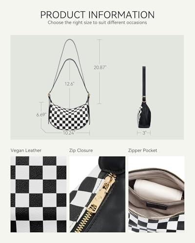 Image of BOSTANTEN Purses for Women Crescent Crossbody Bag Vegan Leather Shoulder Hobo Handbag Adjustable Strap