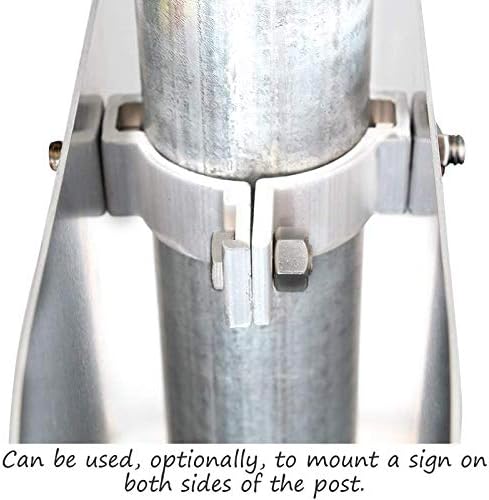 Durable Silver Aluminum Wall Mount Sign Brackets with Steel Hardware