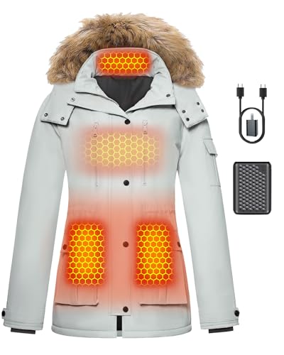 Women Graphene Heated Jacket Battery Charger Coat Heating Apparel Mountaineering Accessories Road...