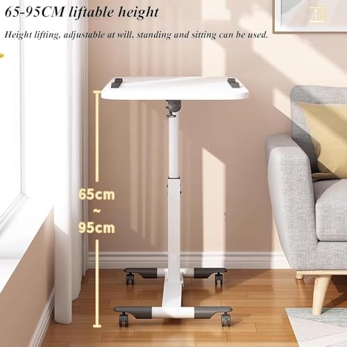 Plateau de lit pliable réglable en bois polyvalent pour petit déjeuner, travail, casse-tête et lecture, portable avec pieds pliables pour un rangement facile
