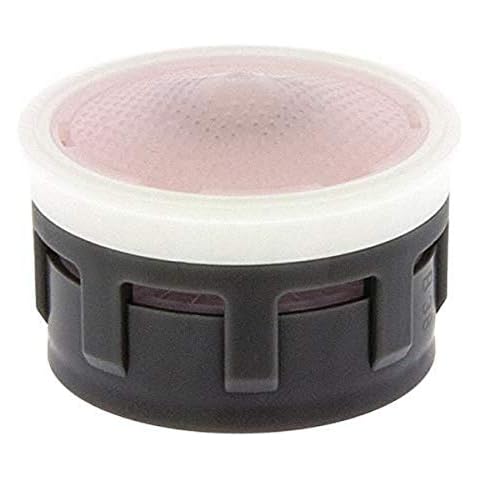 Neoperl 14 5350 5 PCA Perlator HC California Economy Flow Aerator Insert, Regular, 1.2 GPM with Washer, Pink/Clear Dome, Honeycomb Screen, Aerated, Acetal Cover