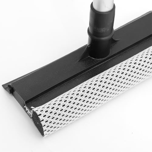 Raclette à double face lot de 2 avec manche télescopique pour vitres de maison