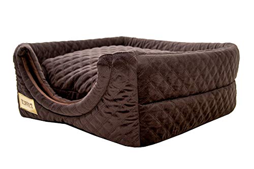Cama Iglu e Toca Para Cachorro Luppet Chocolate Metalasse Super Luxo G