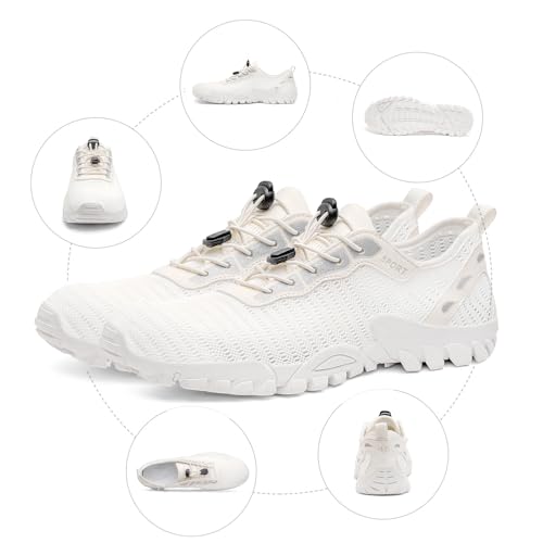 Image of SOBASO Water Shoes Women Men Quick Drying Swim Beach Aqua Shoes for Water Sport Diving Hiking Sailing Travel