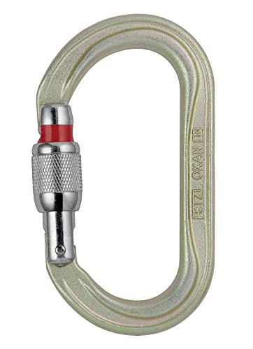 PETZL NEW Oxan hochfesten Karabiner, oval Größe: Jighead Schraub, Gold M72A SL