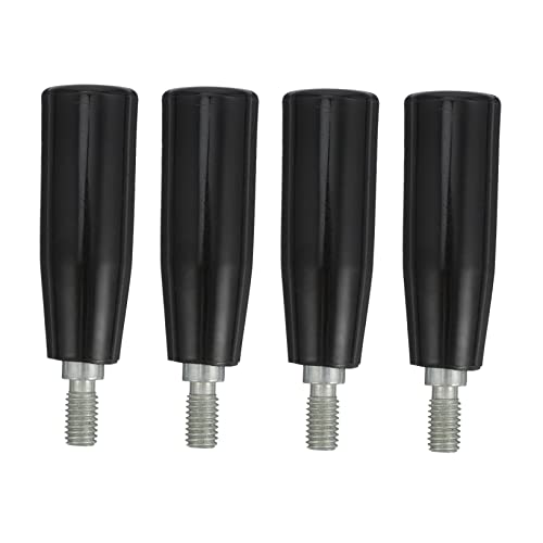 CIYODO 4pcs Turn The Handle Revolving Handle Lathe Hand Wheel Threaded Rotating Handle Grinding Milling Machine Handwheel Threaded Steel Rotating Handles Power Lathe Parts Black Bakelite