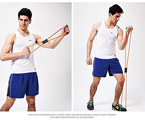 Inception Pro Infinite - Elastische Fitnessbeine - Gesäß - Brust - Band mit Widerstandsgriffen - Pilates - Arme - Crossfit - Fitnessstudio zu Hause - Schwarze Farbe