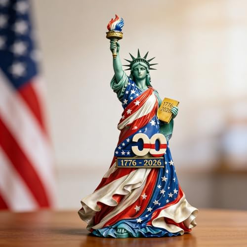 Estatua de la Libertad 250 aniversario EE.UU. decoración miniatura 4