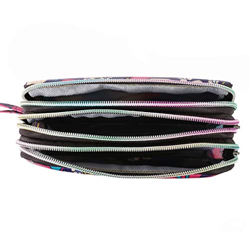 Wristlet Large Wallet for Women Credit Card Holder Designer Zipper Phone Long Wallet Purse Animal Bunny3