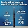 Oral-B iO Simple Clean Rechargeable Electric Powered Toothbrush, Night Black with 1 Gentle Care Brush Head and 1 Black Travel Case - Automatic Pressure Sensor to Protect Gums - 3 Modes - 2 Min Timer