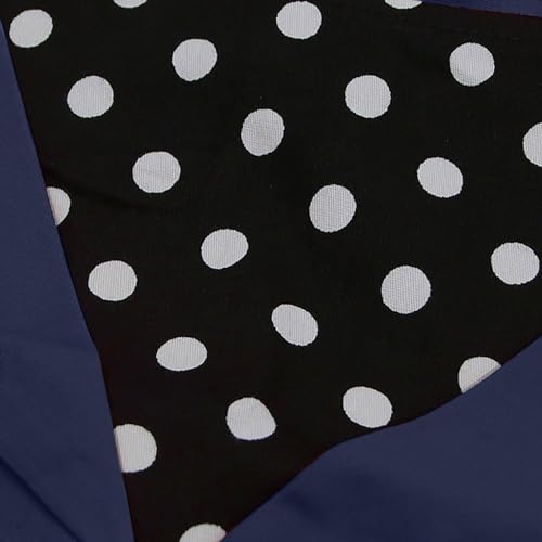 Image of KILLREAL Women's Vintage Polka Dot Print A-Line Pin Up Style Sleeveless Cocktail Party Casual Dress
