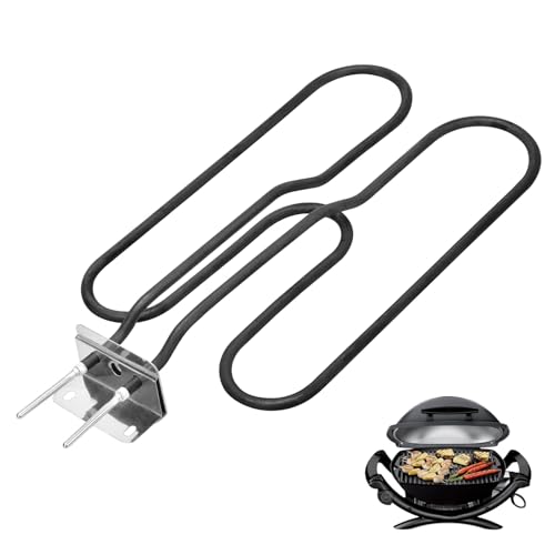 Mocoli Heizelement, Ersatzteil Heizelemente 66631für Elektrogrill heizelement 230v Kompatibel mit Q140, Q1400 Grill 2200W Grillheizelemente Outdoor Grill-Heizelement Grau