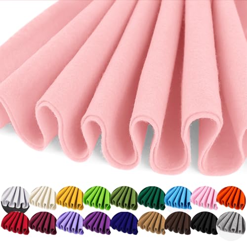 Image of IONTACH 36 inch X 36 inch Soft Felt Fabric 1.6mm Thick (Pearl Blush)