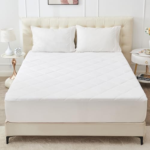 Sylvanora King Size Mattress Protector 30cm Deep White 150 x 200cm