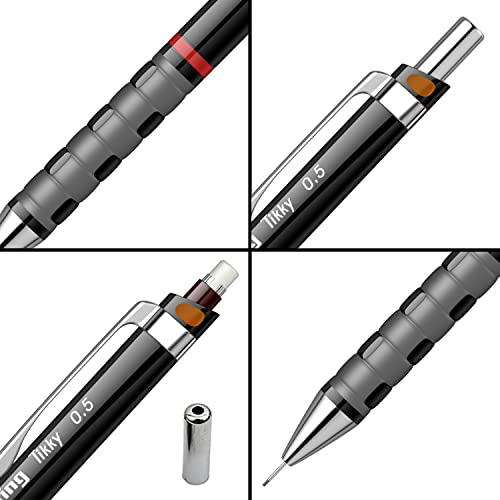Image of Rotring 0.5 mm Mechanical Pencil Black Tikky