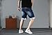 Men's Fashionable JeansMid Rise Straight Leg Ripped JeansCasual Denim Shorts with PocketsSuitable for Daily Gatherings