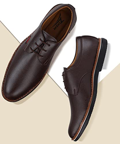 Image of Zixer Synthetic Leather Mens Formal Shoes || Office Formal Shoes Men Stylish|| Formal Shoes for Men Patent Leather Lace Up Party Formal Shoe