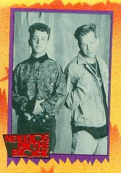 Joey McIntyre Donnie Wahlberg trading card (New Kids on the Block) 1989 Topps #60