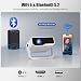 ZDK 2026 Upgrade Mini Beamer Integrierte Apps, Android 14, unterstützt 4K 1080P, Trapezkorrektur, WLAN&BT Beamer 4K Heimkino, Projektor Tragbarer mit um 270° drehbarem Ständer, Kompatibel Laptop/Handy