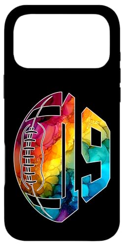 NUMBER 19 YEARS FOOTBALL 19th BIRTHDAY X}zP[X iPhone 17 Pro Max p