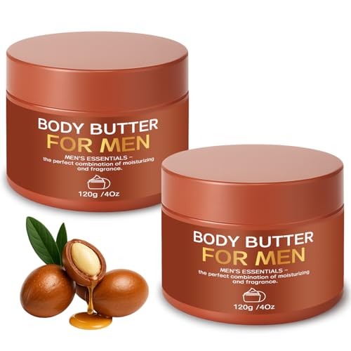 Paistely 2-Pack Body Butter for Men, Body Cream for Men, Pheromone Scented Cream, Hydrates and...