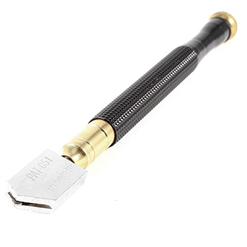 Aexit 10mm-20mm Black Diamond Tipped Glass Cutter Cutting Tool PAT-051 (7535ea38eee8ada451b582b7b06fa25e)