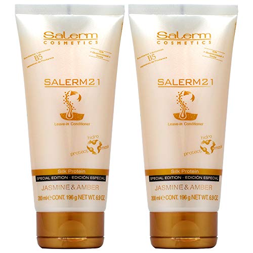 Salerm 21 Silk Protein Leave-In Conditioner Jasmine & Amber 6.9 Oz (Pack of 2)