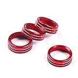 Twist Trim 4 PCs Para 2016-21 Aire Acondicionado Dial Específico Azul Rojo Negro