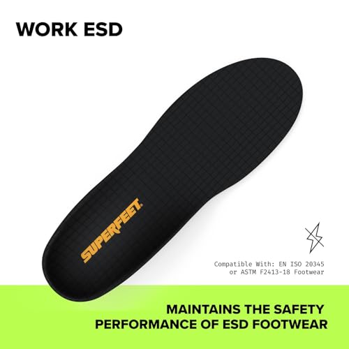 Plantillas Superfeet Work ESD para trabajo, talla 9.5-11 hombres miniatura 2