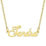 sandra name wikipedia WERTVOLL: Die gekonnt überlagerte Vergoldung macht diese Halskette praktisch ununterscheidbar von einer echten, massiven Gold Namensschild-Halskette zu einem Bruchteil des Preises.