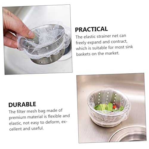 300 unidades bolsas filtro para fregadero de cocina miniatura 5