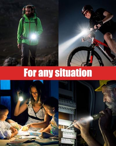 Image of Victoper LED Flashlight 2 Pack Green, Bright Tactical Torch High Lumens 5 Modes, Waterproof Zoomable Flash Light for Outdoor, Birthday Gifts for Men, Dorm Room Hiking Camping Essentials Gear for Guys
