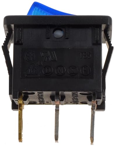 Interrupteur mini bascule bleue 16 A de type Dorman HELP 85916