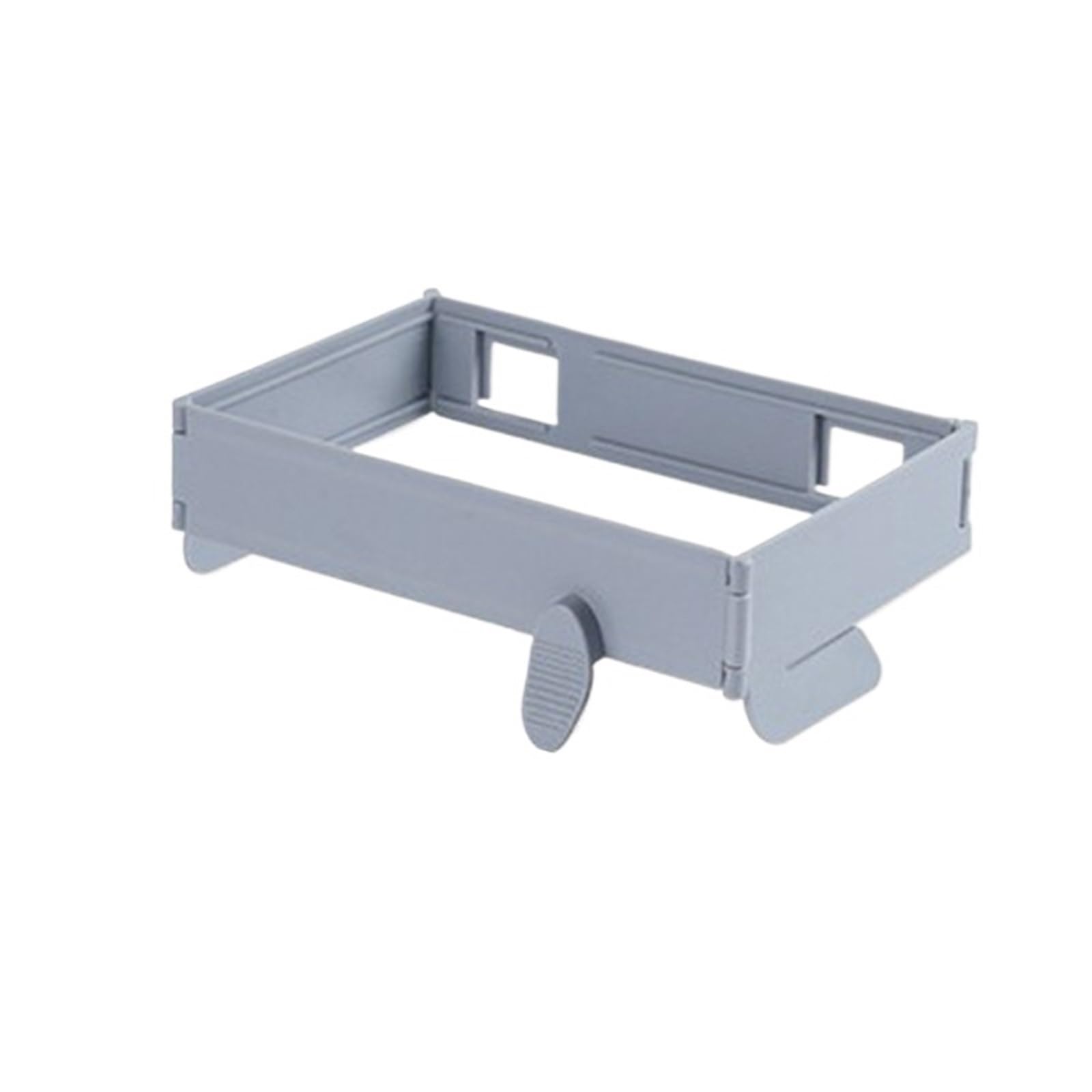 Irfhdcx Grey Foldable Trash Can Hanging Plastic Bag Rack For Kitchen