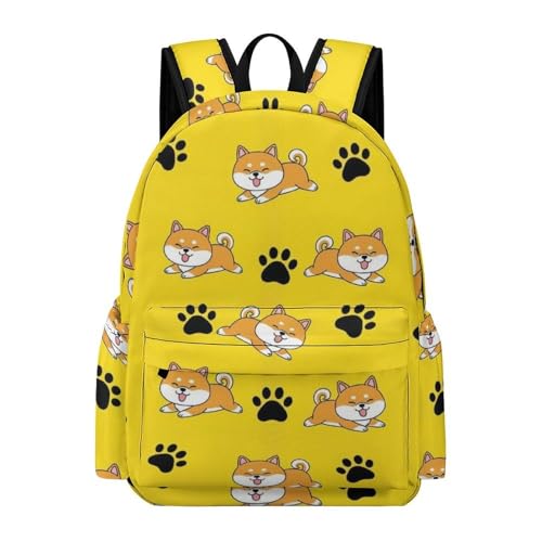 Sac à dos voyage léger et style Shiba Inu pour les étudiants